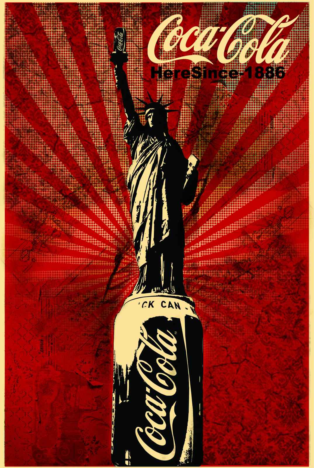 Statue of Liberty Coca-Cola Wall Art