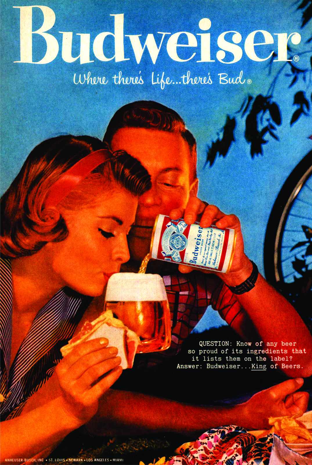 Retro Budweiser King of Beers Wall Art
