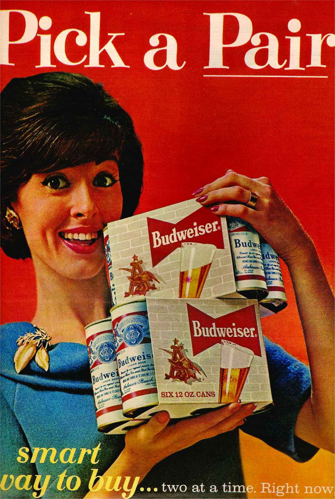 Vintage Budweiser "Pick a Pair" Wall Art