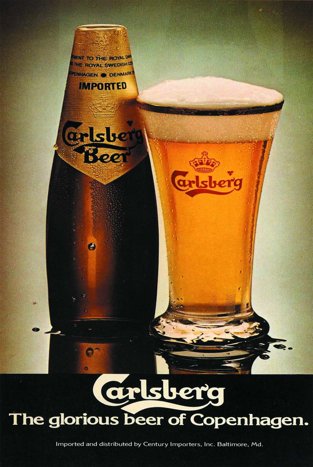Vintage Carlsberg Beer Ad Wall Art