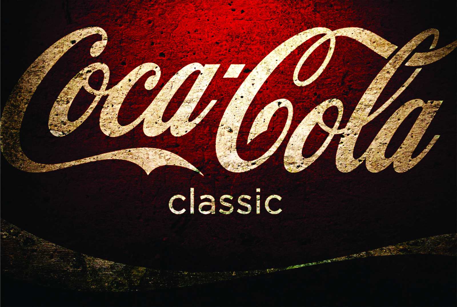 Vintage Coca-Cola Classic Logo Wall Art