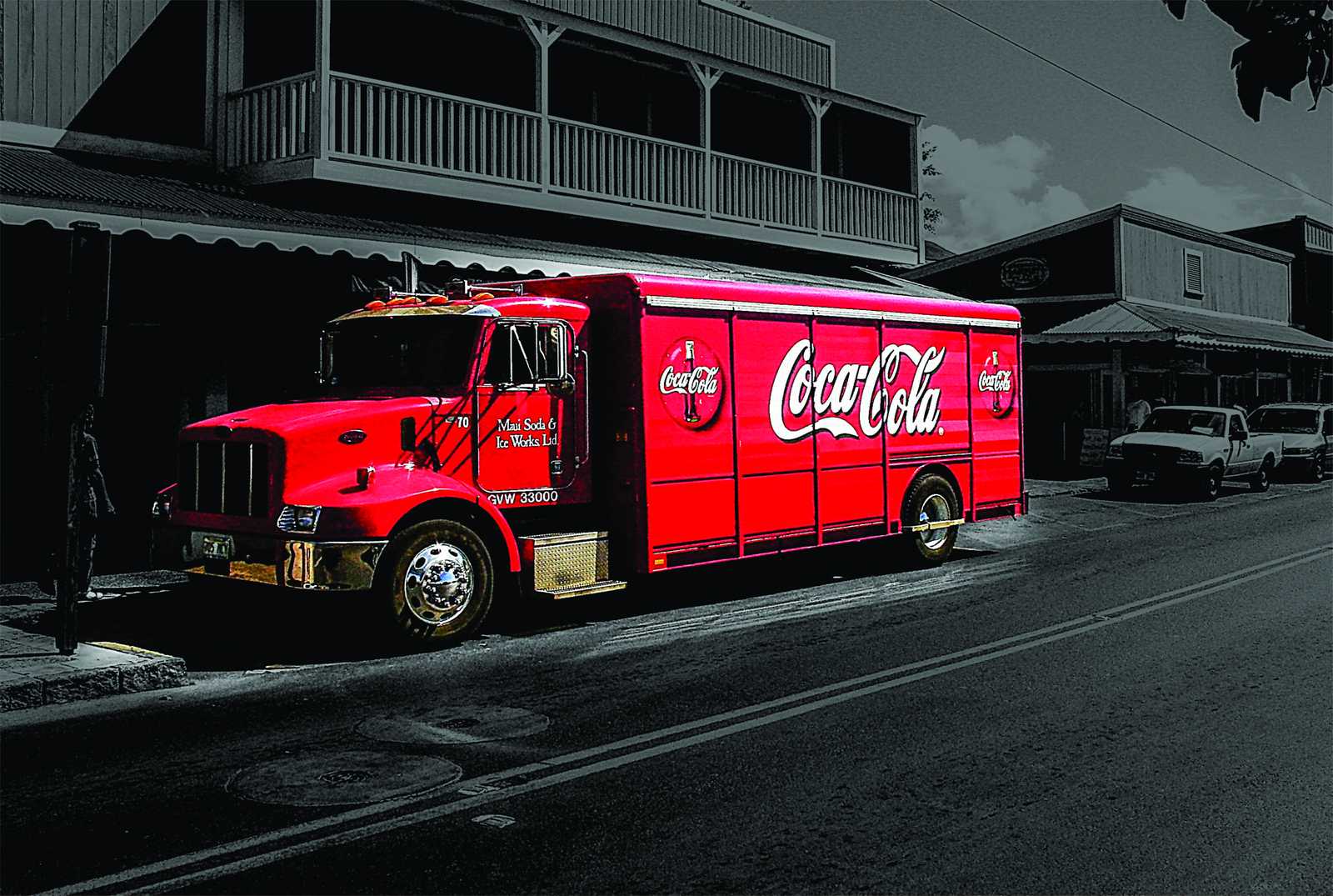 Vintage Coca-Cola Delivery Truck Wall Art