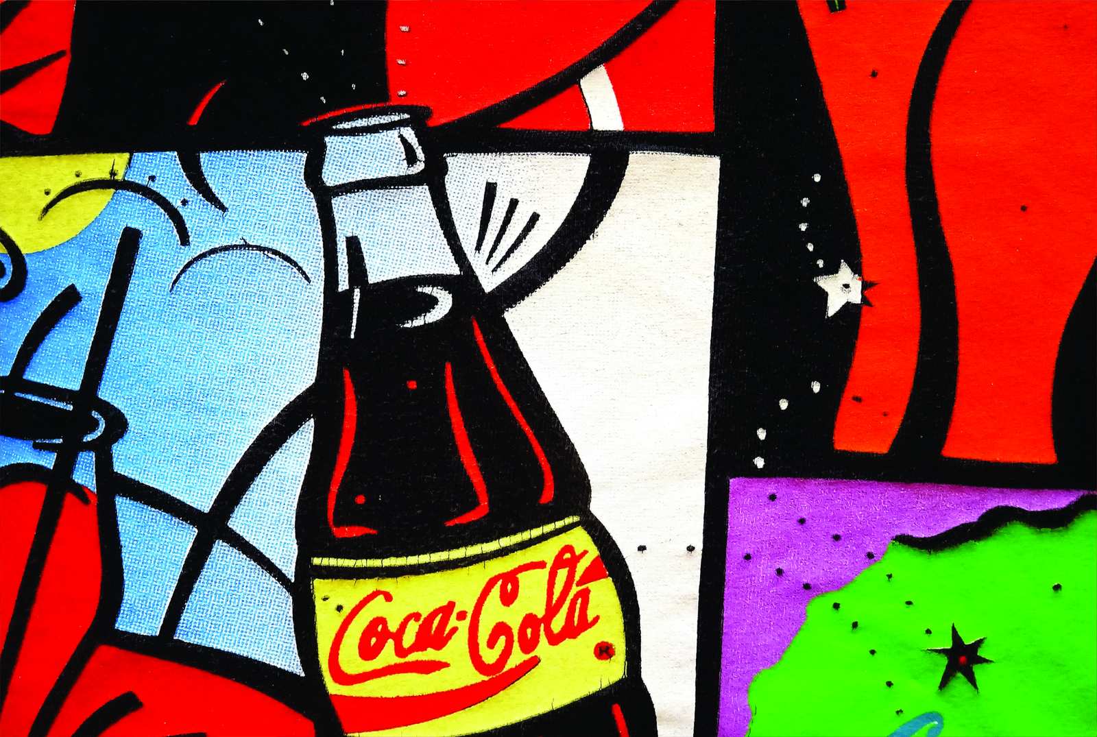 Retro Coca-Cola Bottle Pop Art Wall Art