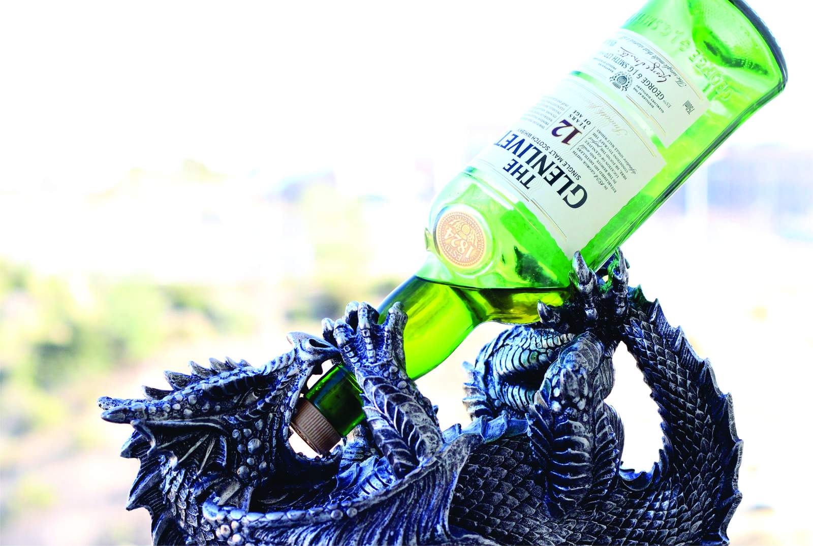 Mythic Dragon Bottle Holder Wall Art