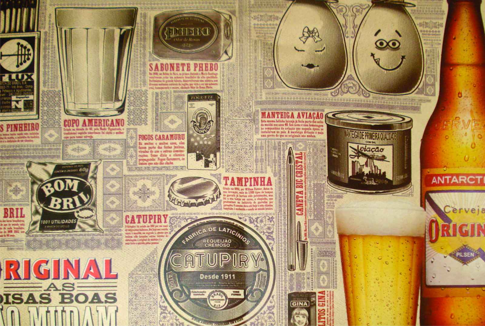 Retro Brazilian Vintage Collage Wall Art