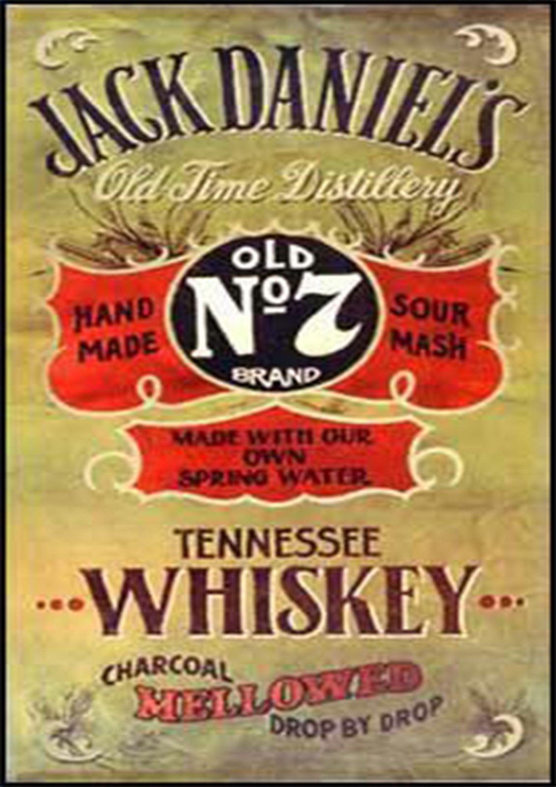 Vintage Jack Daniel's Tennessee Whiskey Wall Art