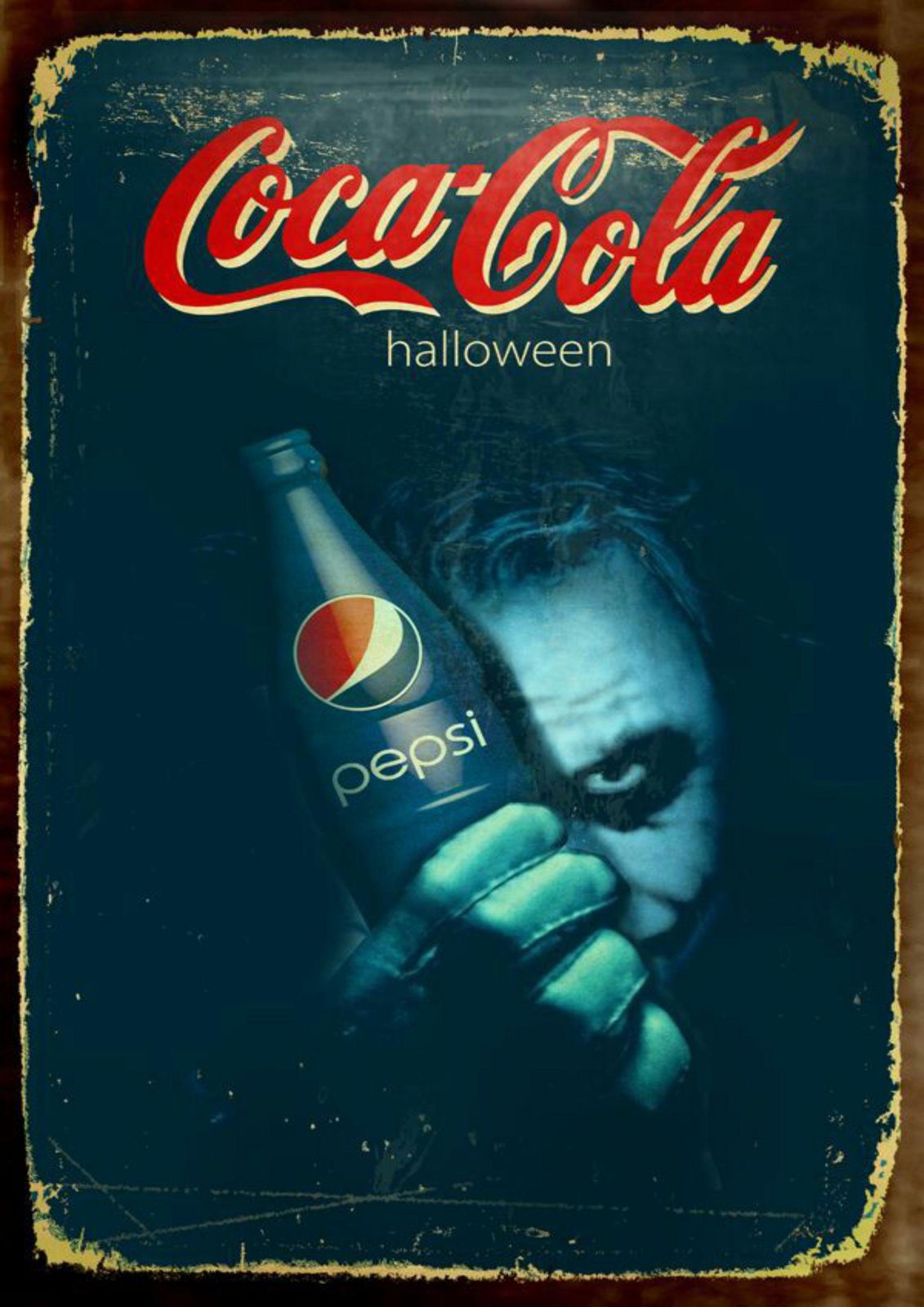 Joker Pepsi Halloween Vintage Coca-Cola Wall Art