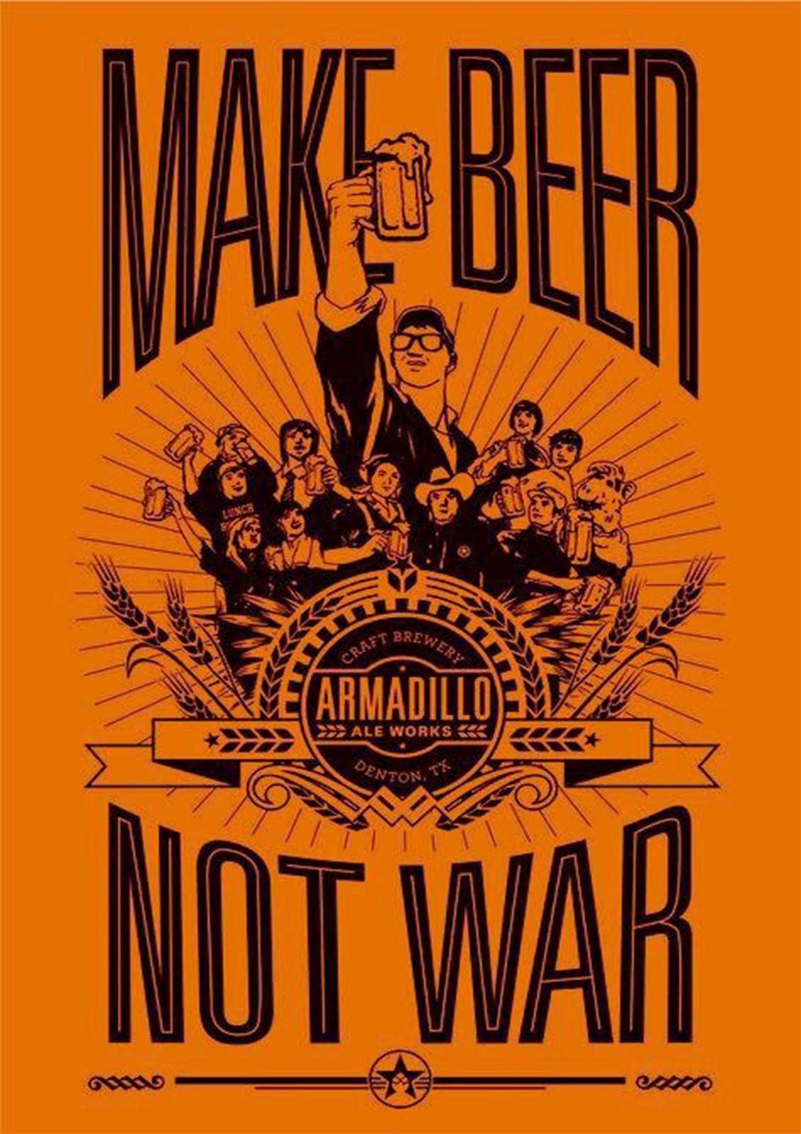Make Beer Not War Vintage Brewery Wall Art