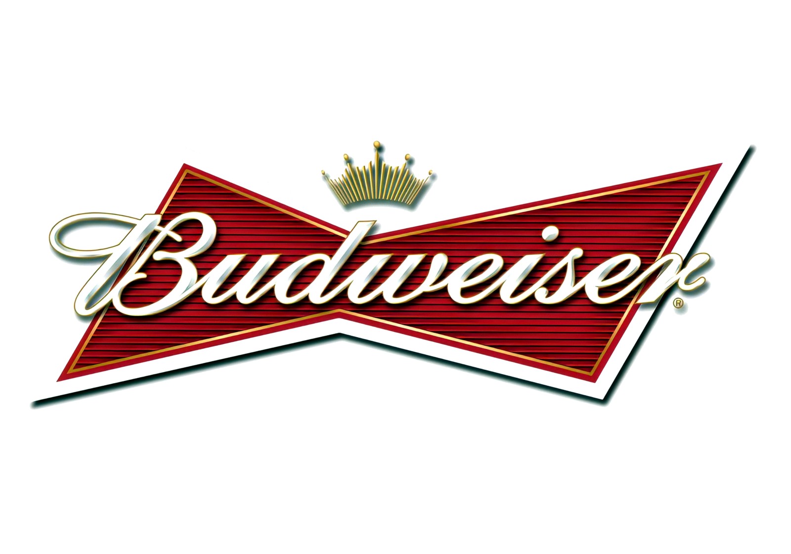 Classic Budweiser Logo Red Gold Wall Art