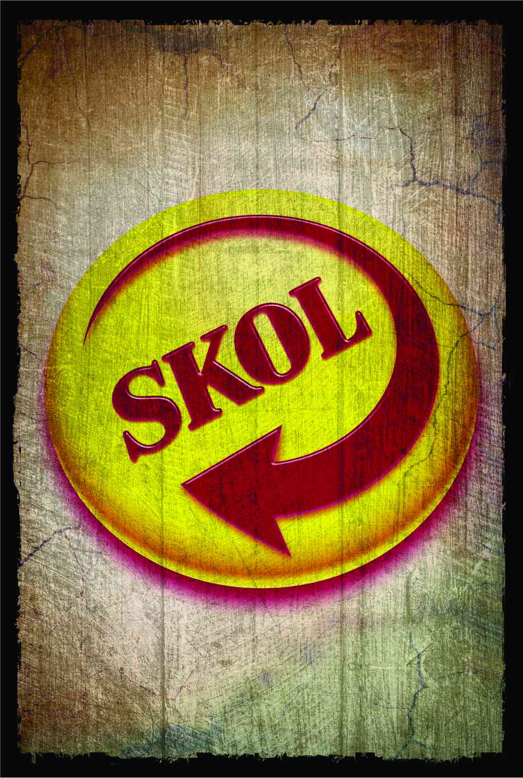 Retro Skol Beer Logo Wall Art Wall Art