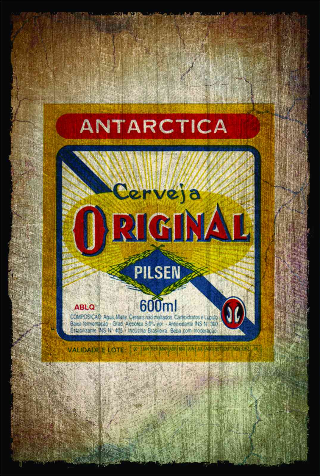 Vintage Antarctica Original Pilsen Beer Wall Art
