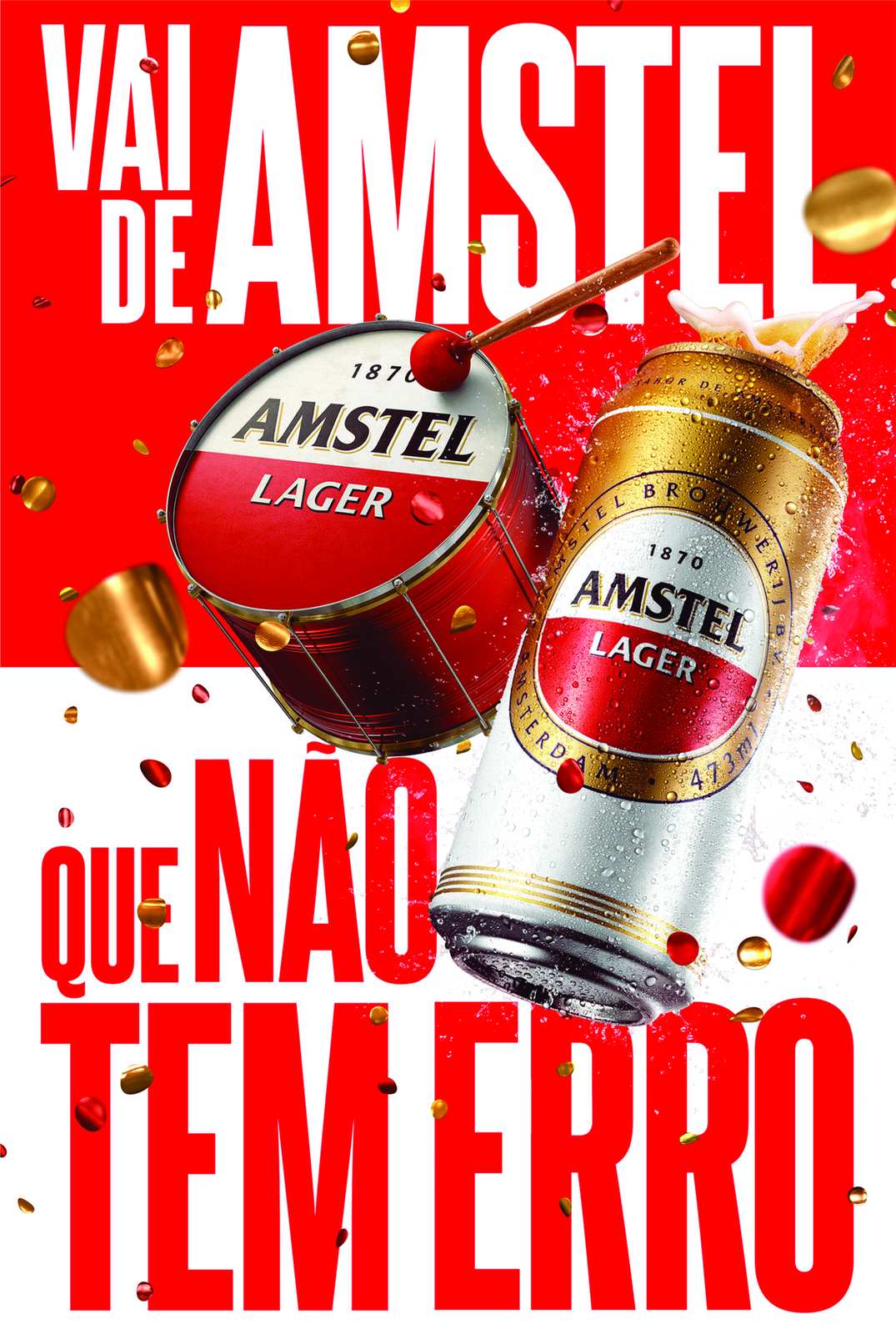 Bold Amstel Lager Drum & Can Wall Art