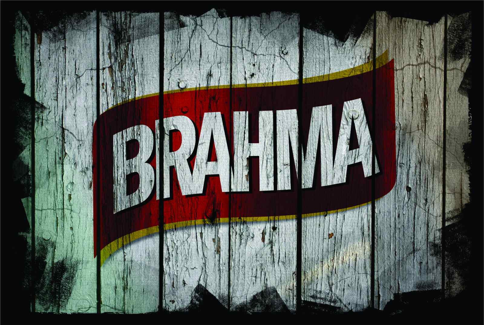 Vintage Brahma Distressed Logo Wall Art