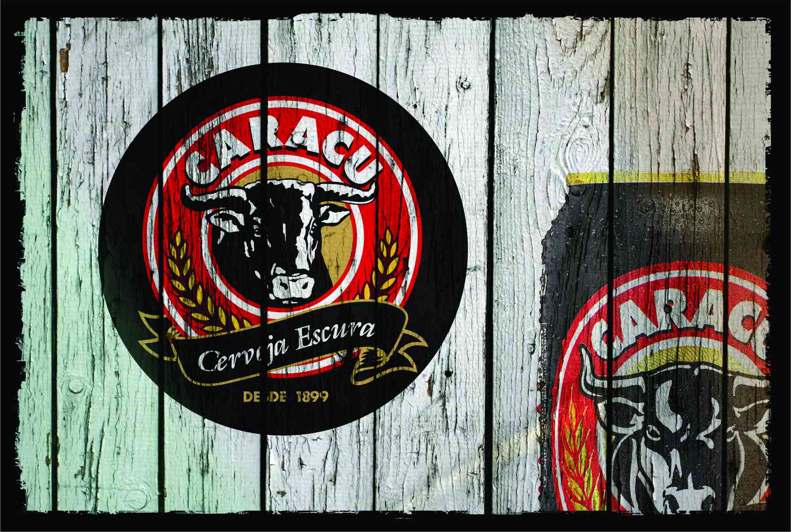 Rustic Bull 'Caracu' Dark Lager Wall Art