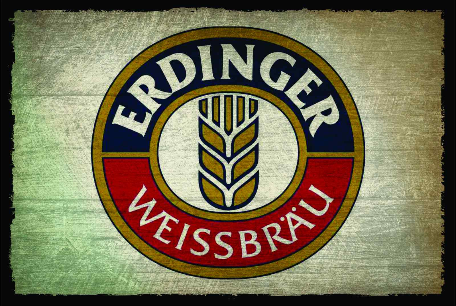 Vintage Erdinger Weissbier Logo Wall Art