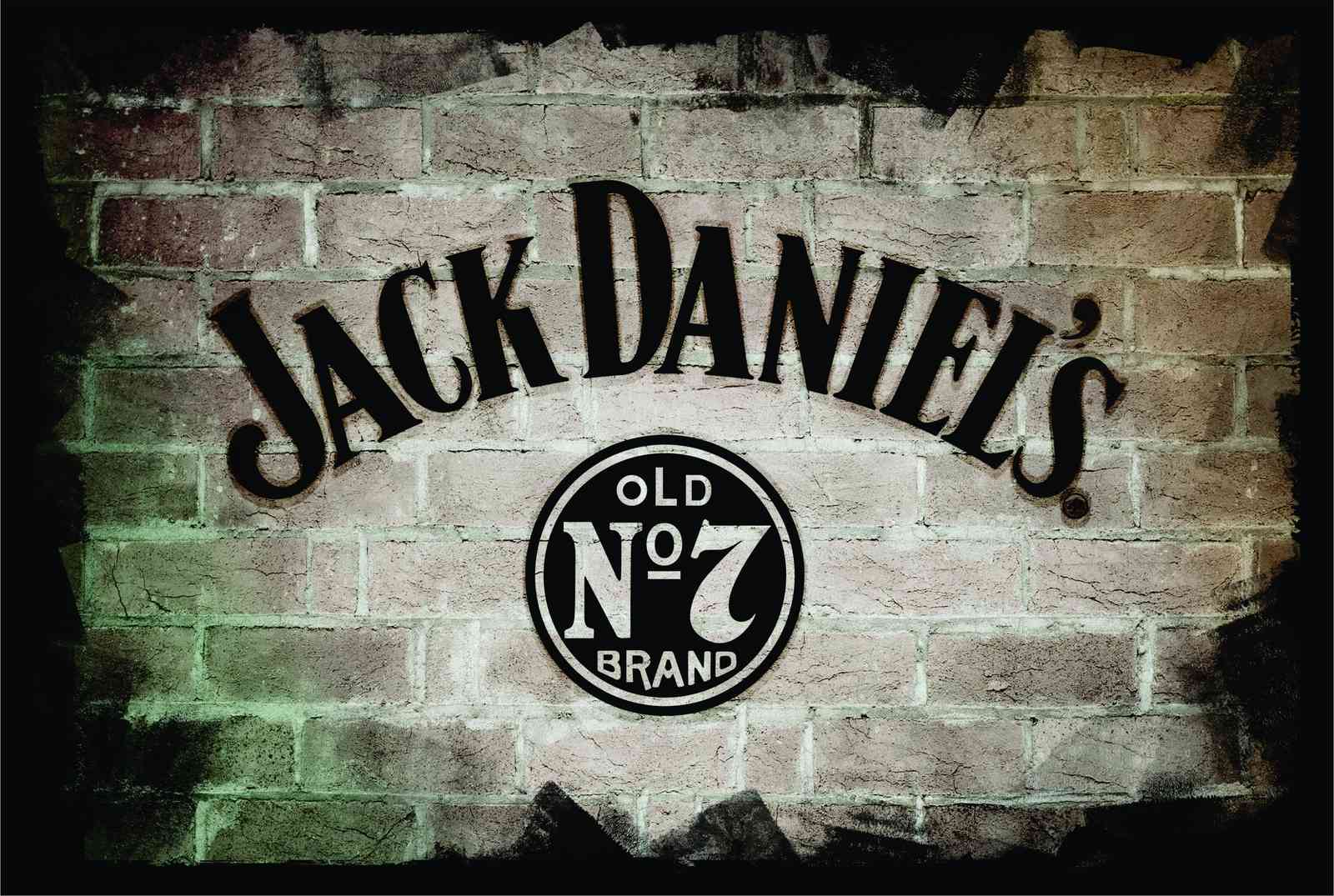 Iconic Jack Daniel's Old No. 7 Brick Wall Wall Art