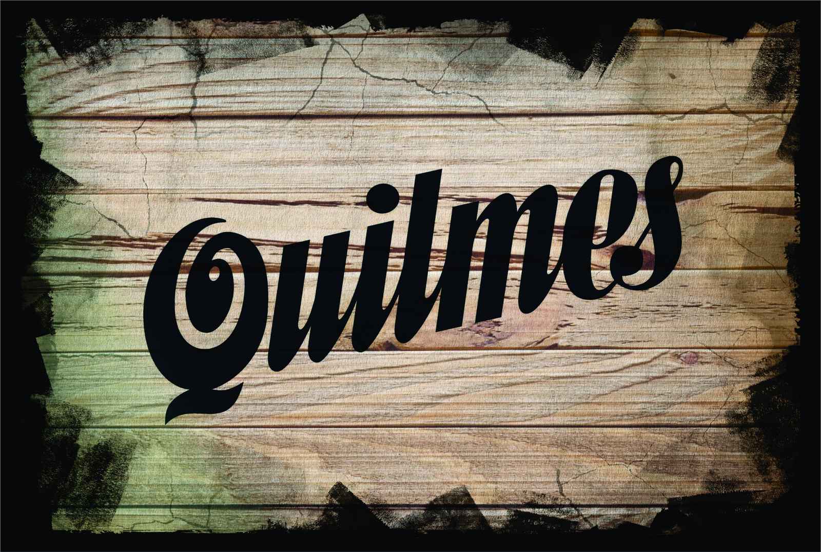 Rustic Quilmes Vintage Logo Wall Art