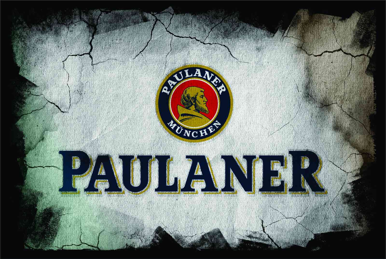 Vintage Paulaner Beer Logo Wall Art