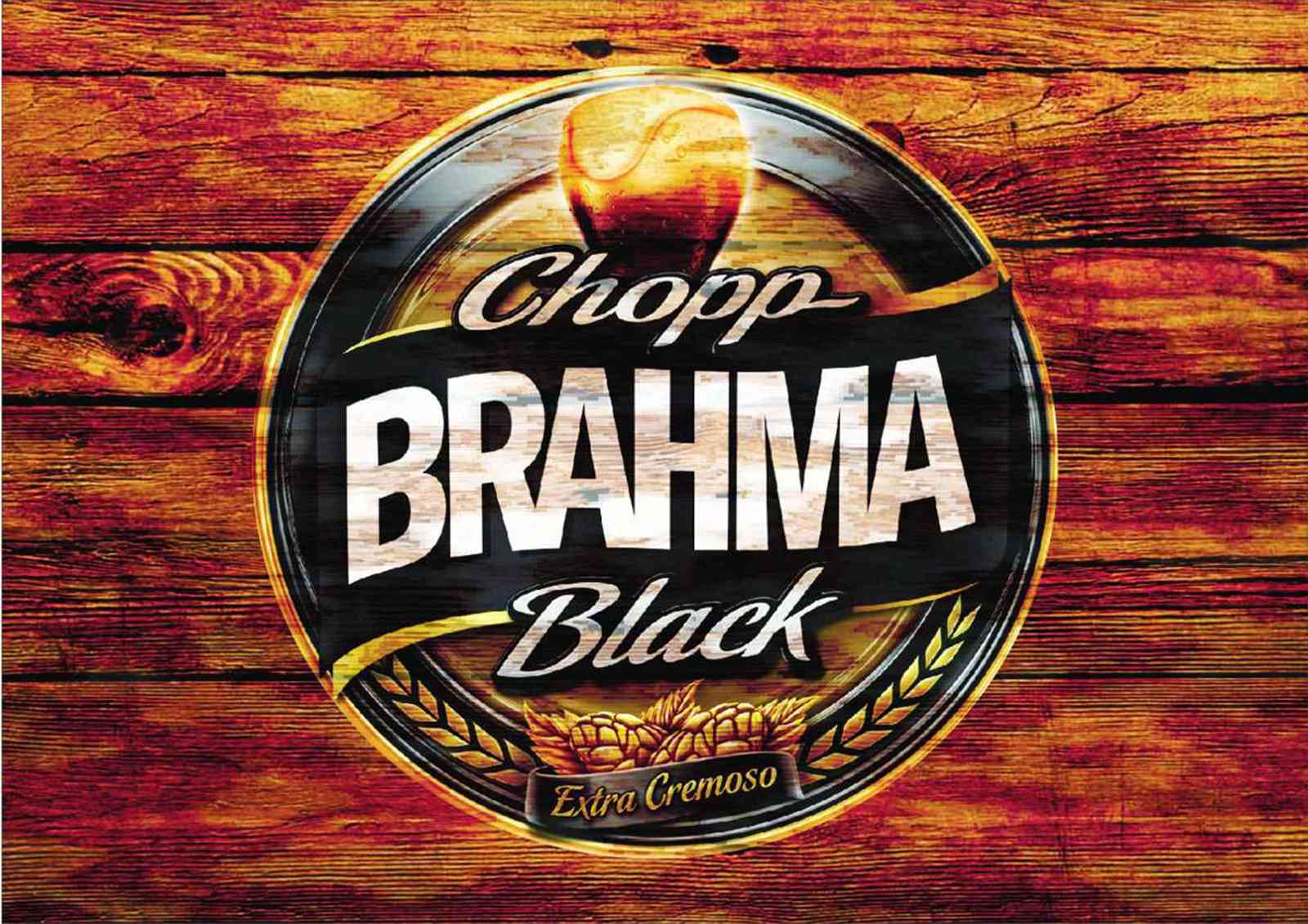 Brahma Black Chopp "Extra Cremoso" Wall Art