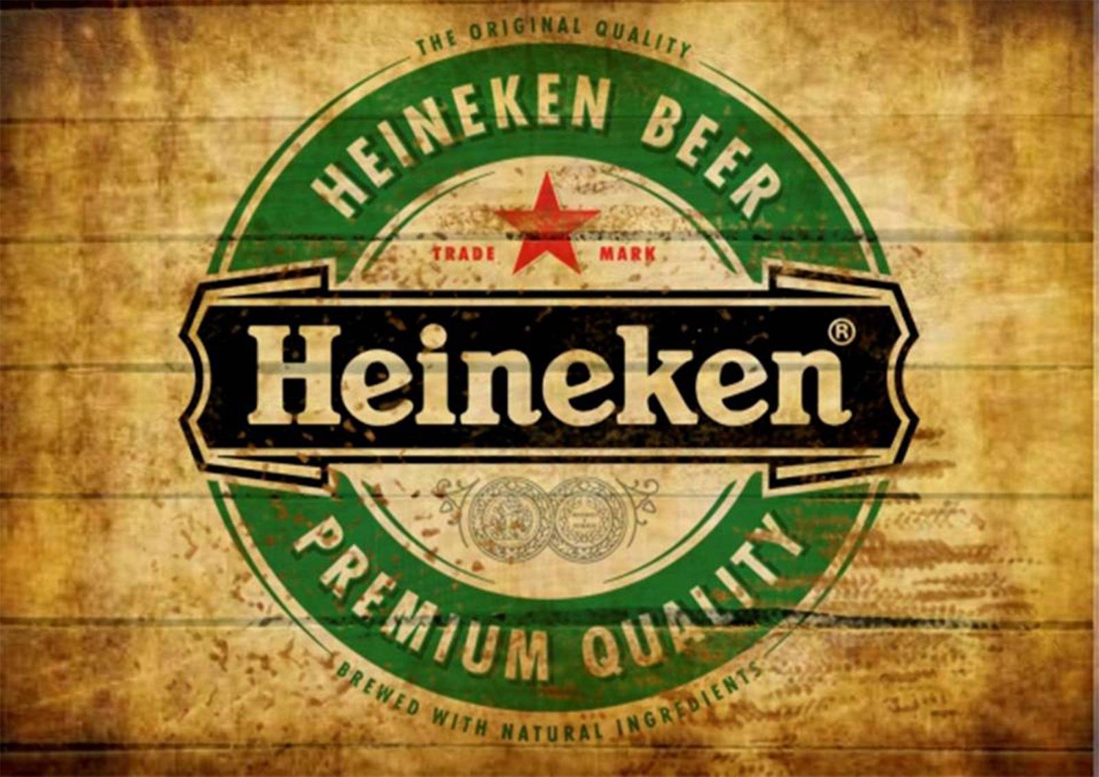 Vintage Heineken Premium Quality Wall Art