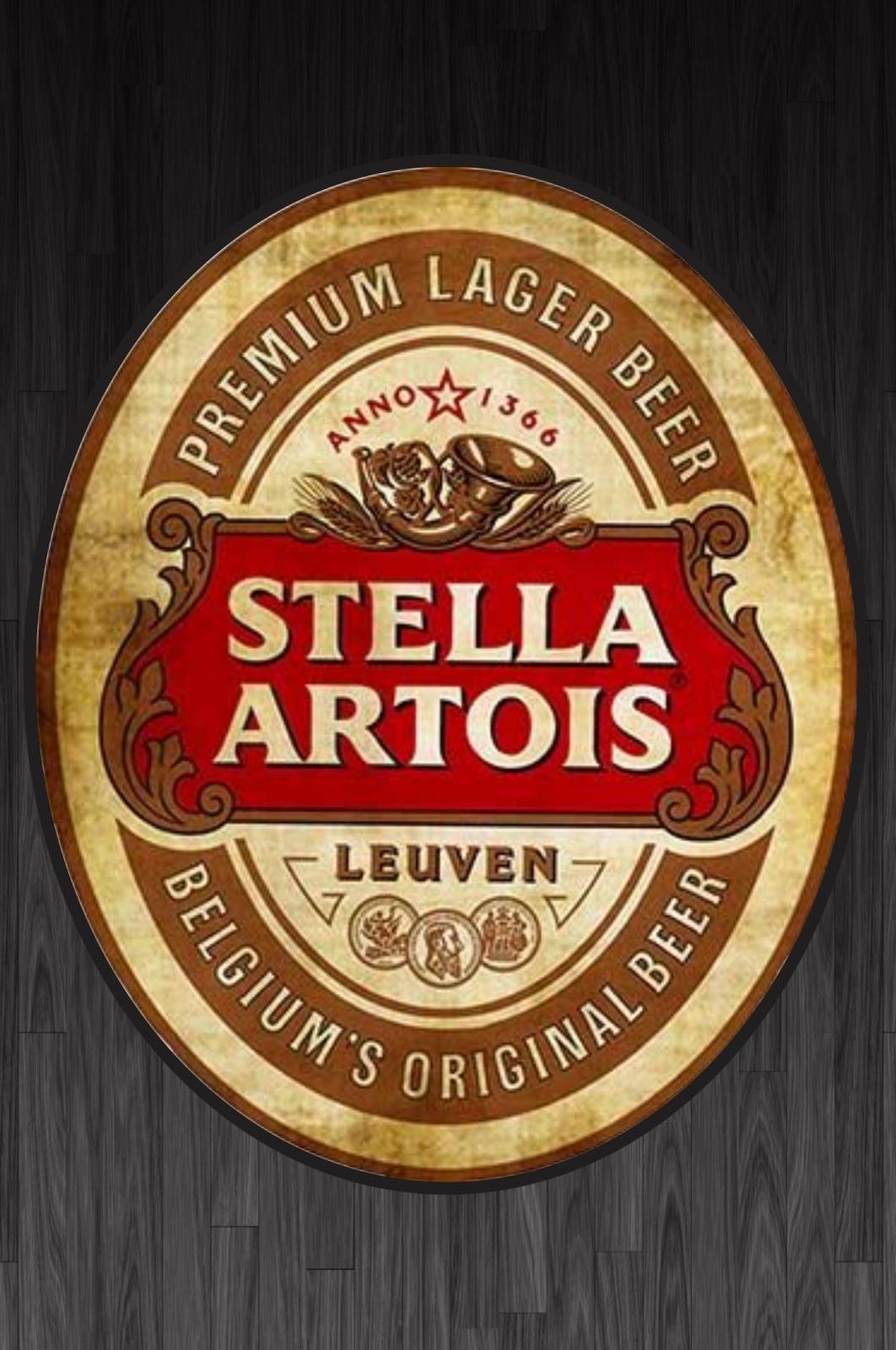 Vintage Stella Artois Leuven Premium Lager Beer Wall Art
