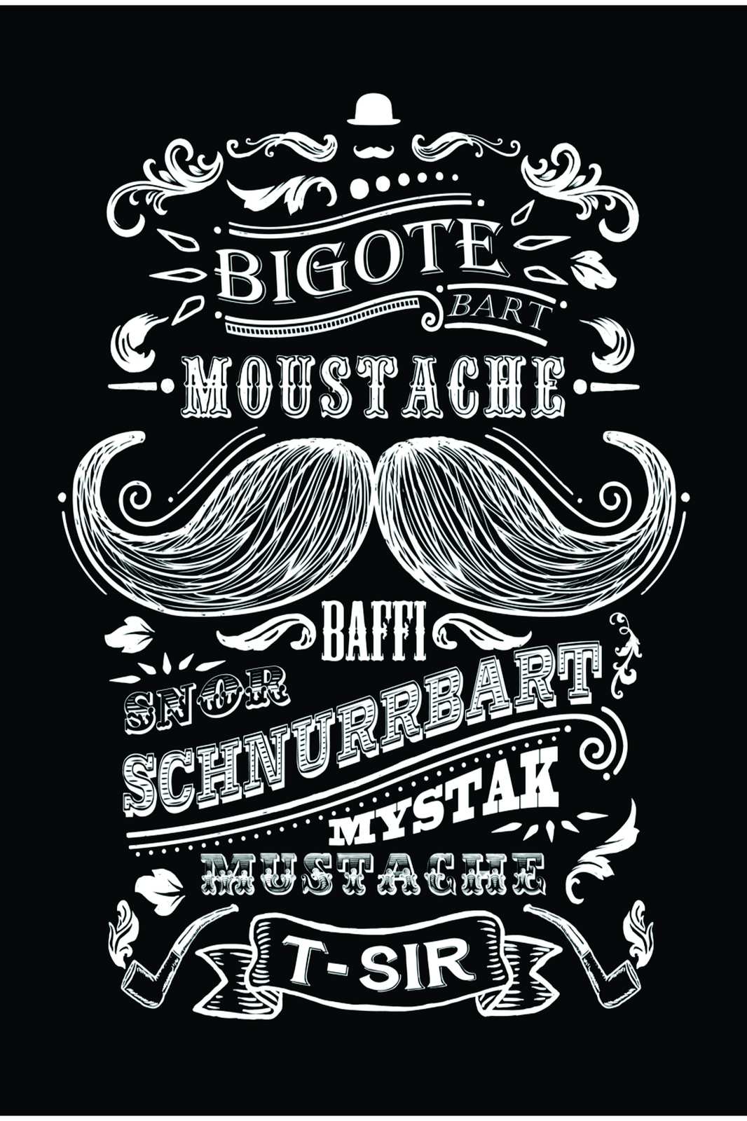Vintage Mustache & Gentlemen's Style Wall Art