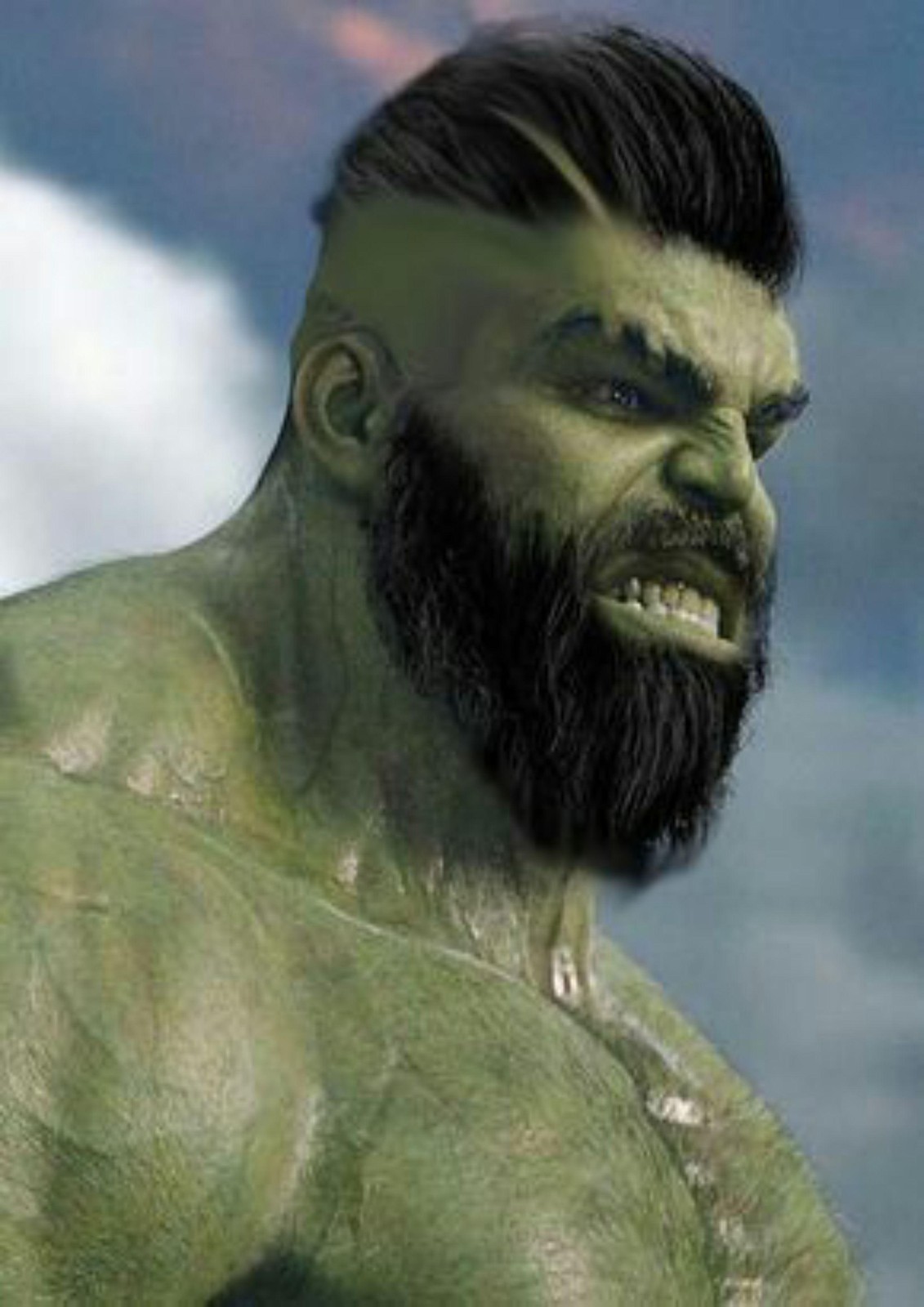 Bearded Hulk Epic Close-Up Wall Art