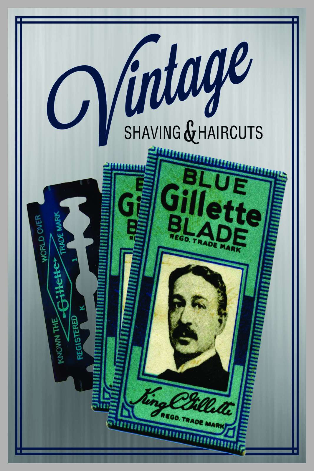 Vintage Gillette Shaving Art Wall Art