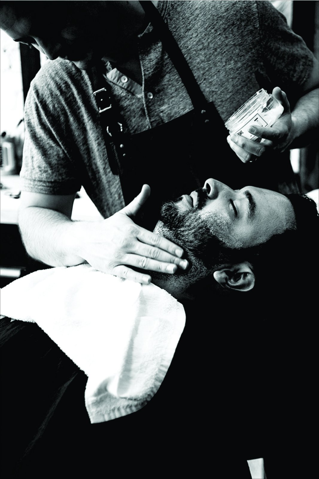 Master Barber's Touch B&W Wall Art