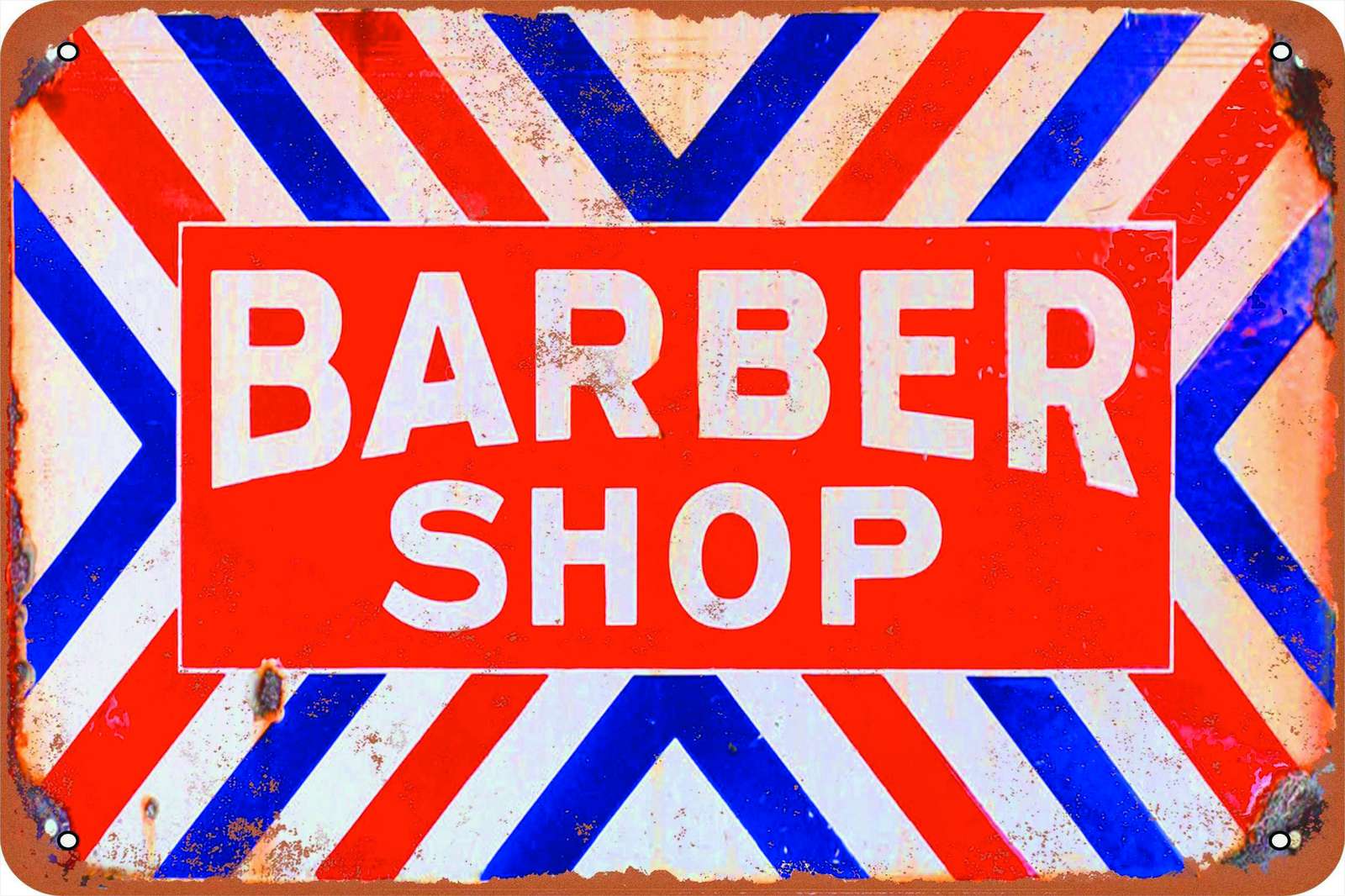 Retro Barber Shop Sign Wall Art