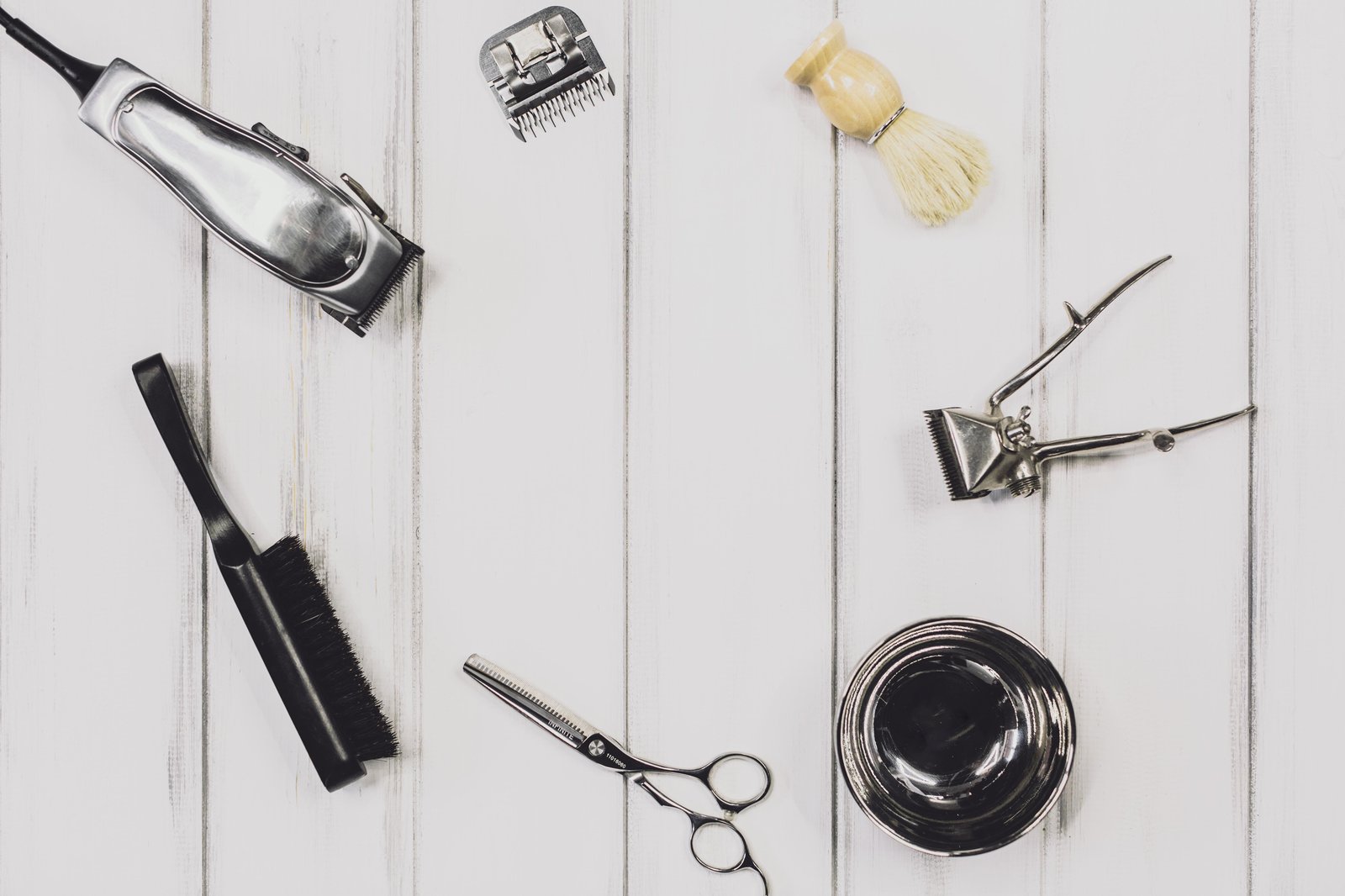 Vintage Barber Tools Aesthetic Wall Art