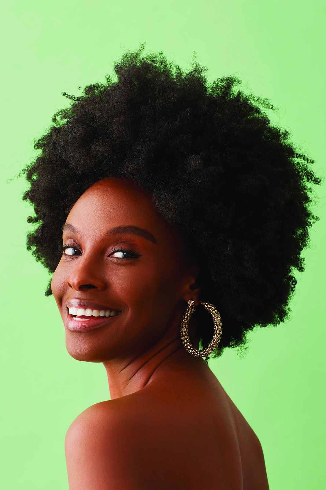 Vibrant Afro Woman Portrait Wall Art