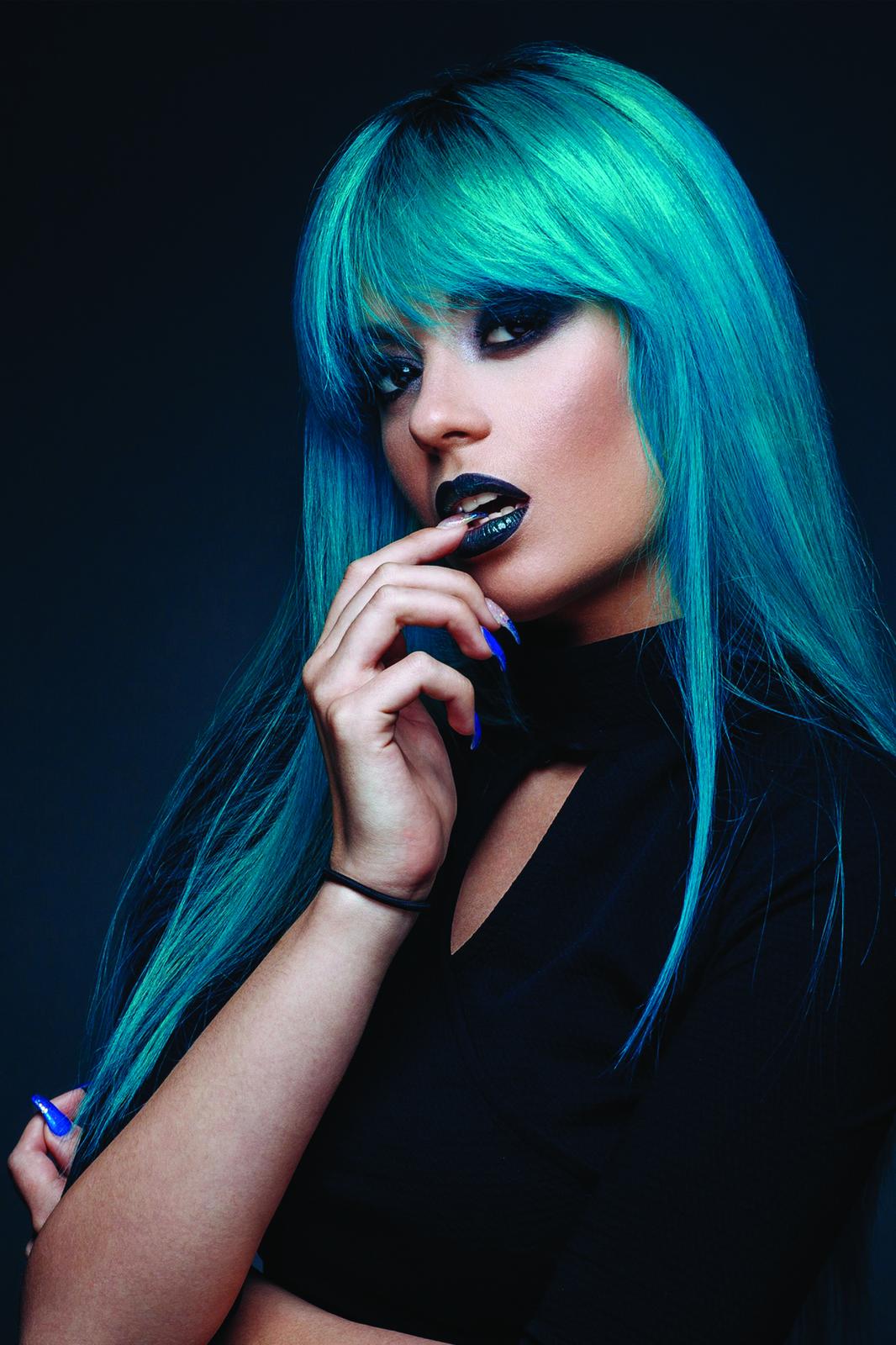 Aqua Siren Bold Portrait Wall Art