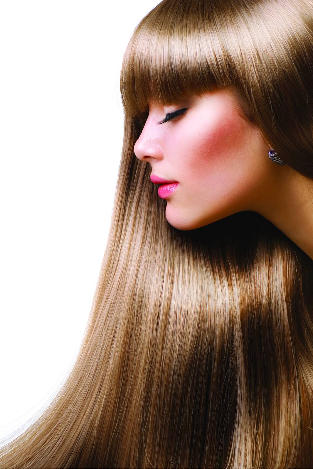 Elegant Blonde Hair Portrait Wall Art
