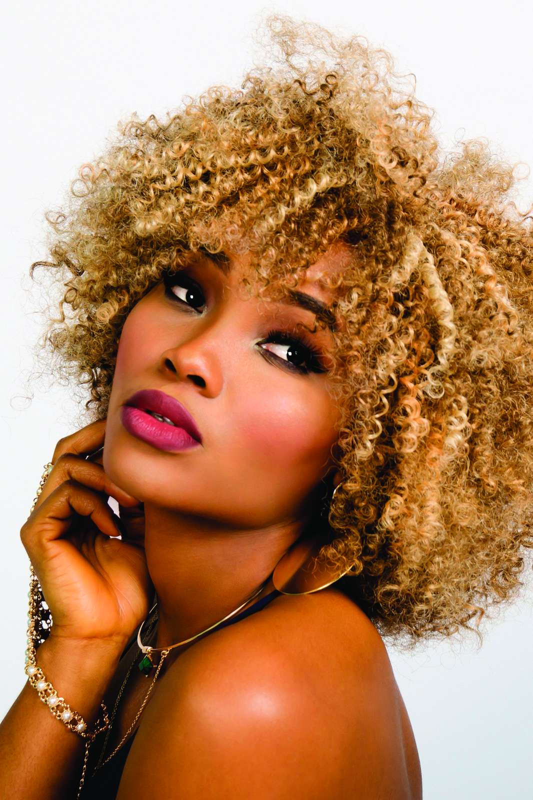 Bold Curly Hair Portrait Wall Art