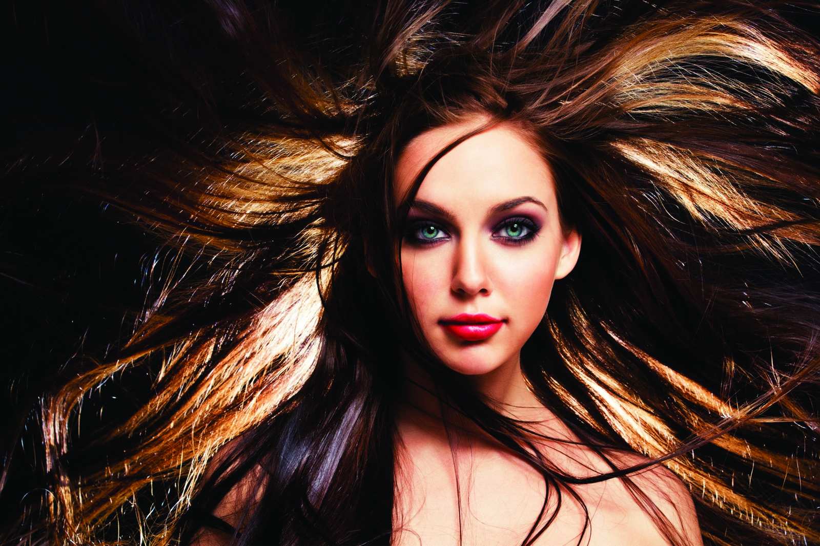Elegant Woman's Flowing Hair Wall Art