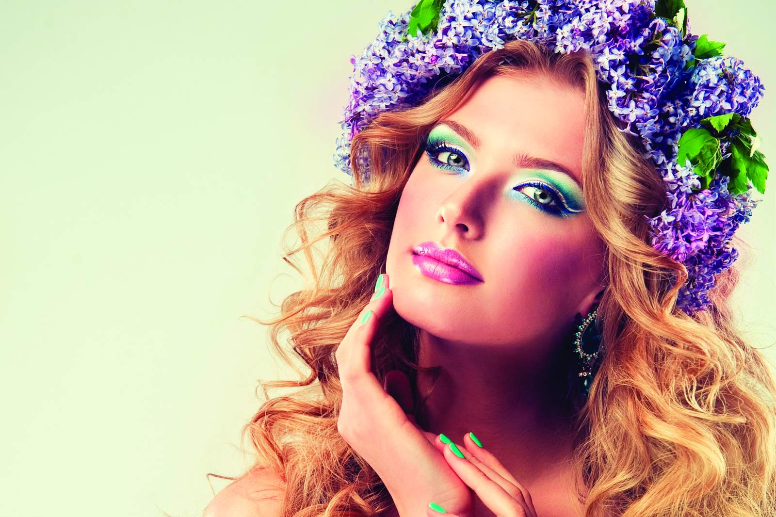 Enchanting Floral Beauty Portrait Wall Art
