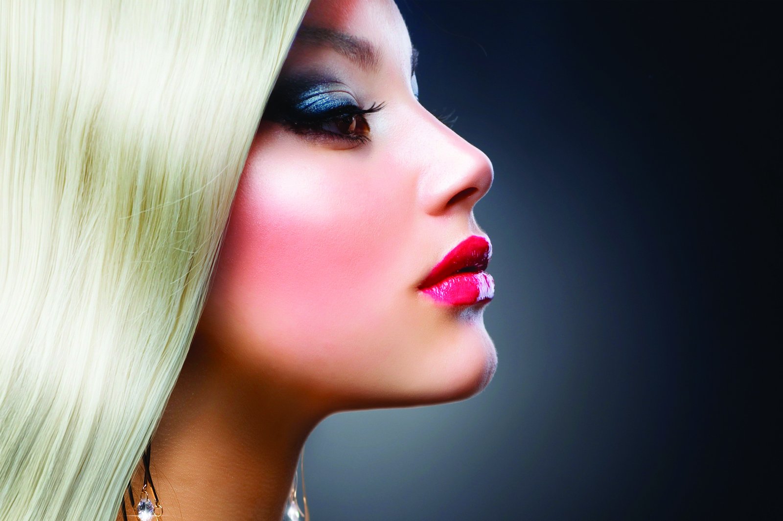 Glamorous Blonde Beauty Portrait Wall Art