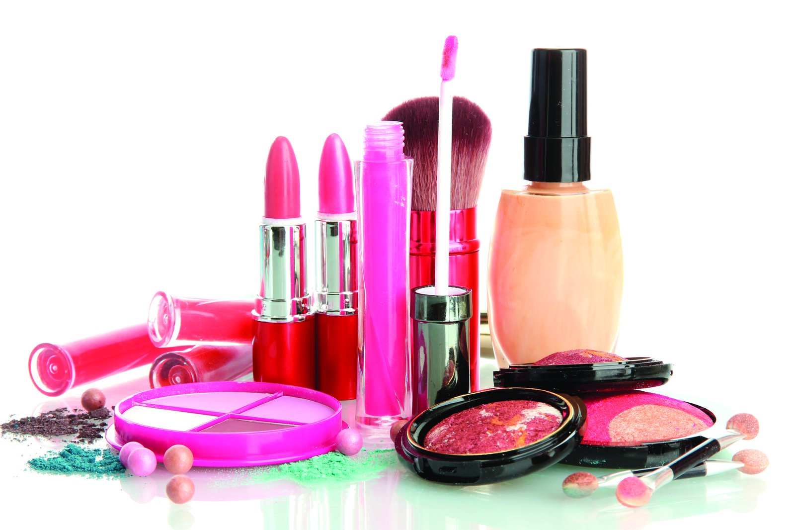 Vibrant Makeup Collection Wall Art