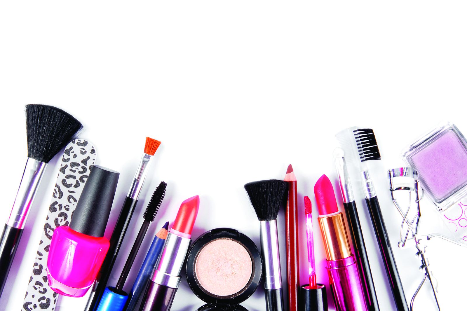 Vibrant Makeup Collection Wall Art