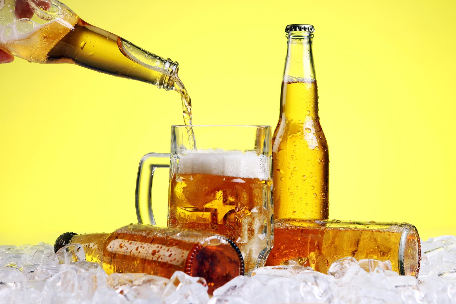 Cold Beer Pouring Refreshing Beer Wall Art