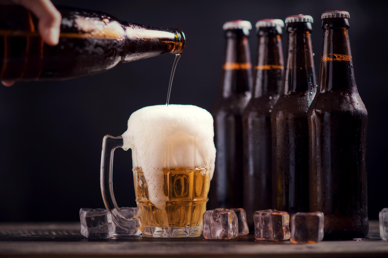 Cold Beer Pouring Wall Art