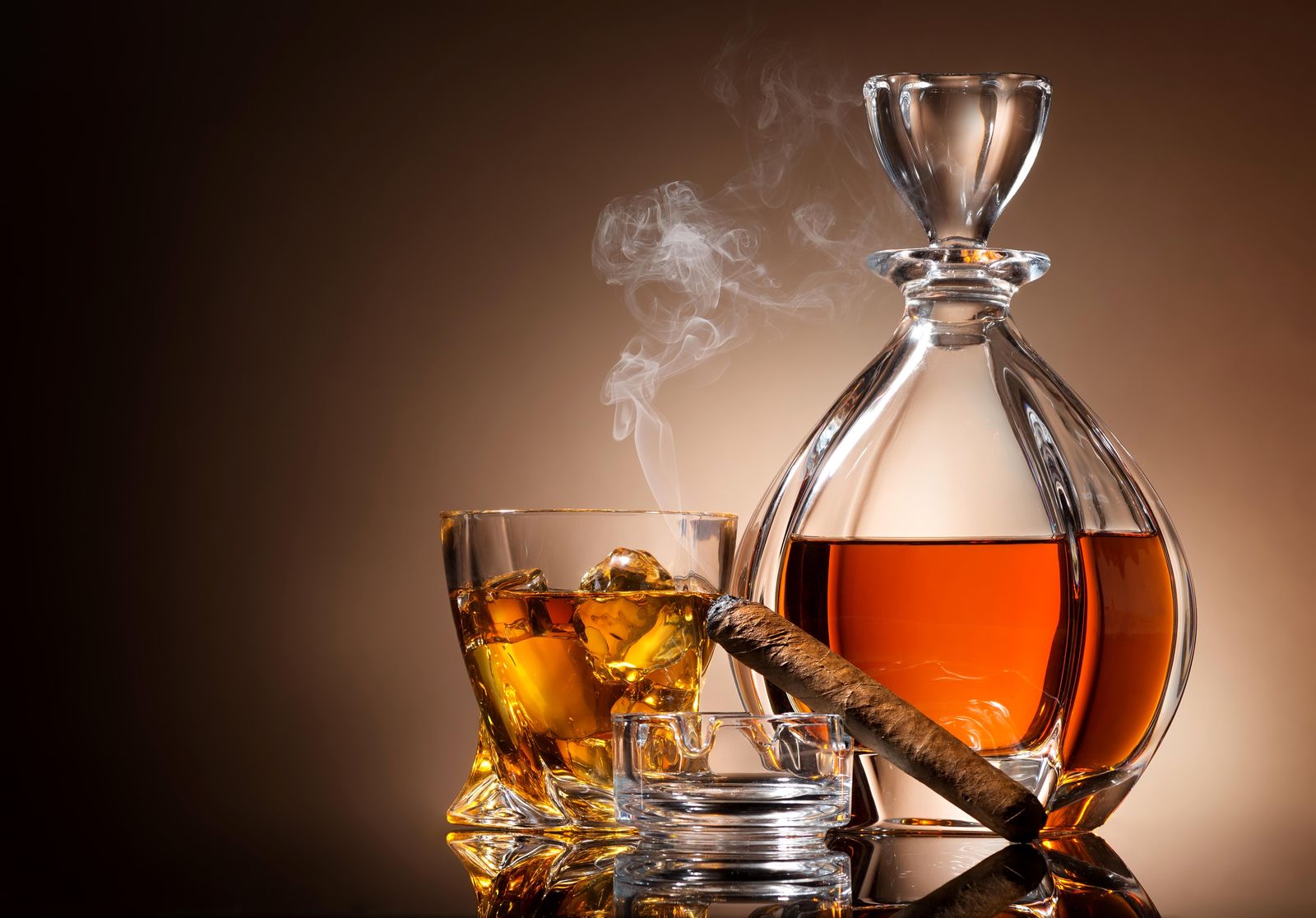 Luxury Whiskey & Cigar Wall Art