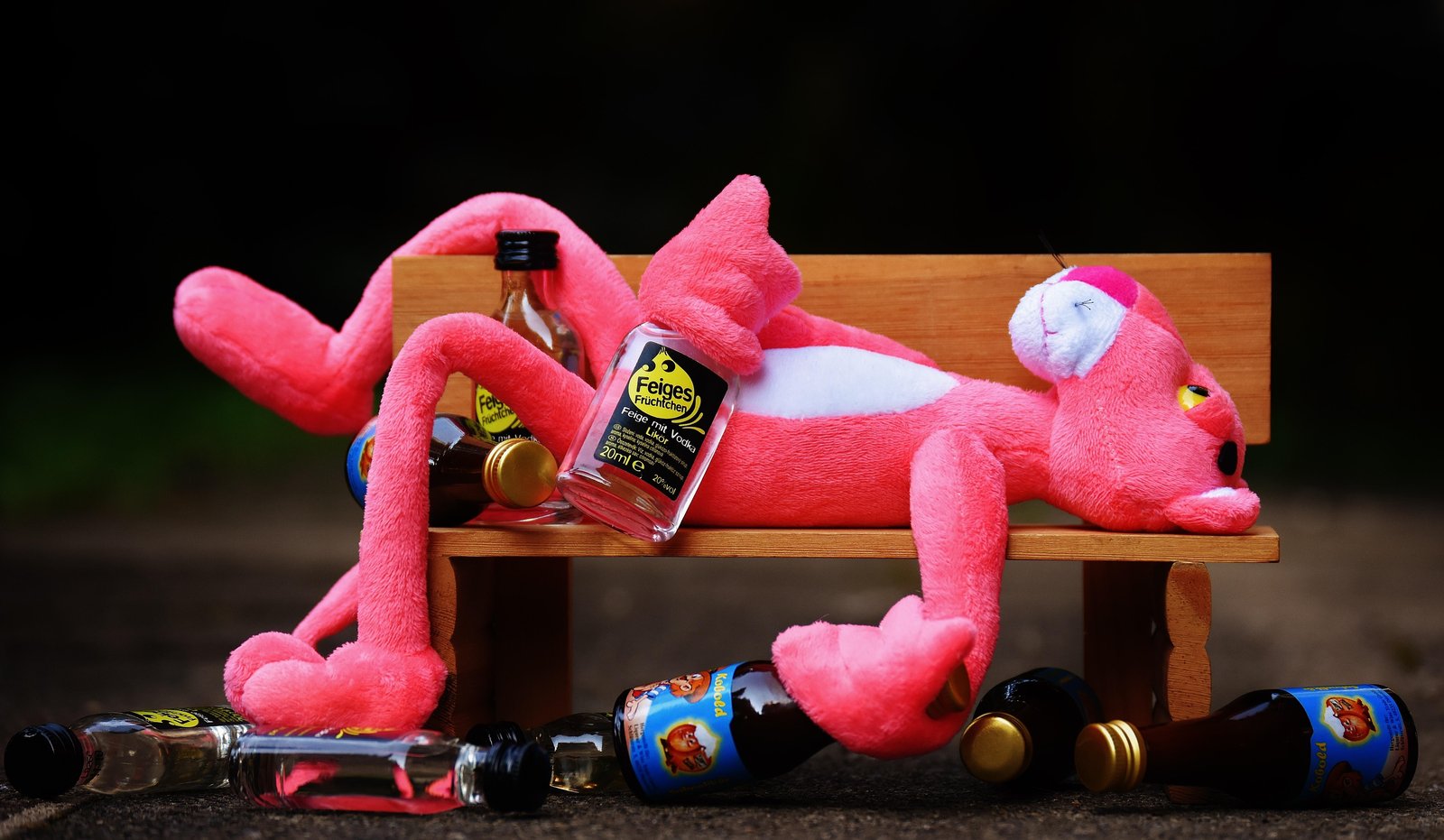 Whimsical Pink Panther Funny Art Wall Art