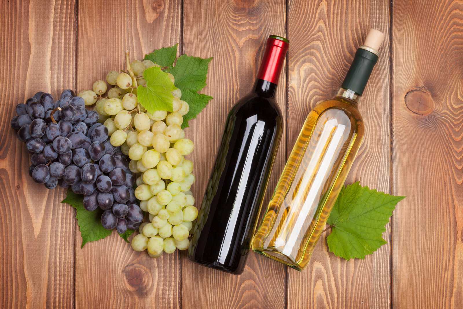 Grapes & Wine Bottles Rustic Kitchen Wall Art