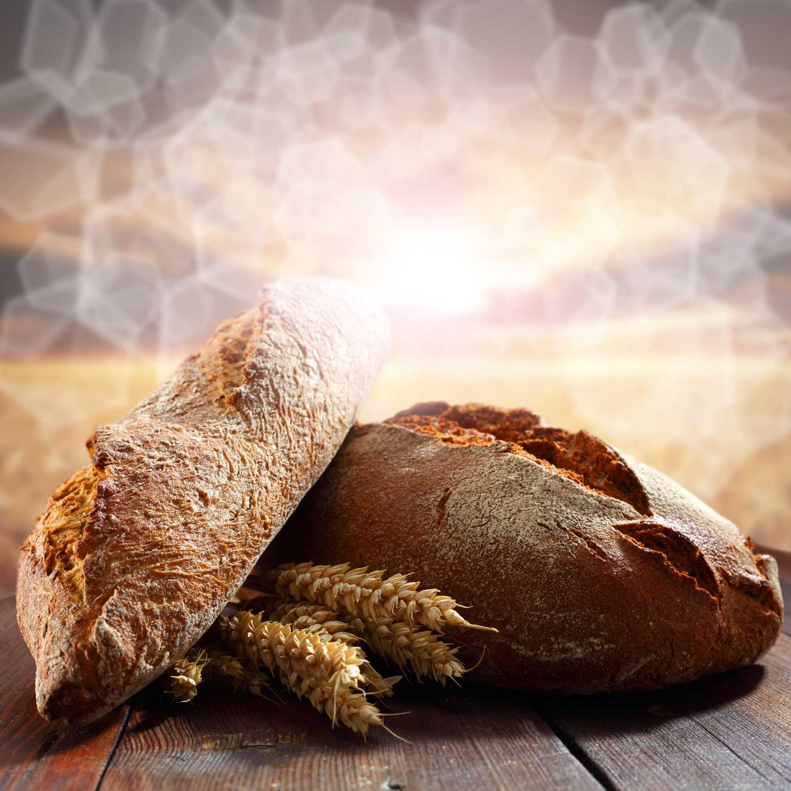 Artisanal Bread & Wheat Field Wall Art