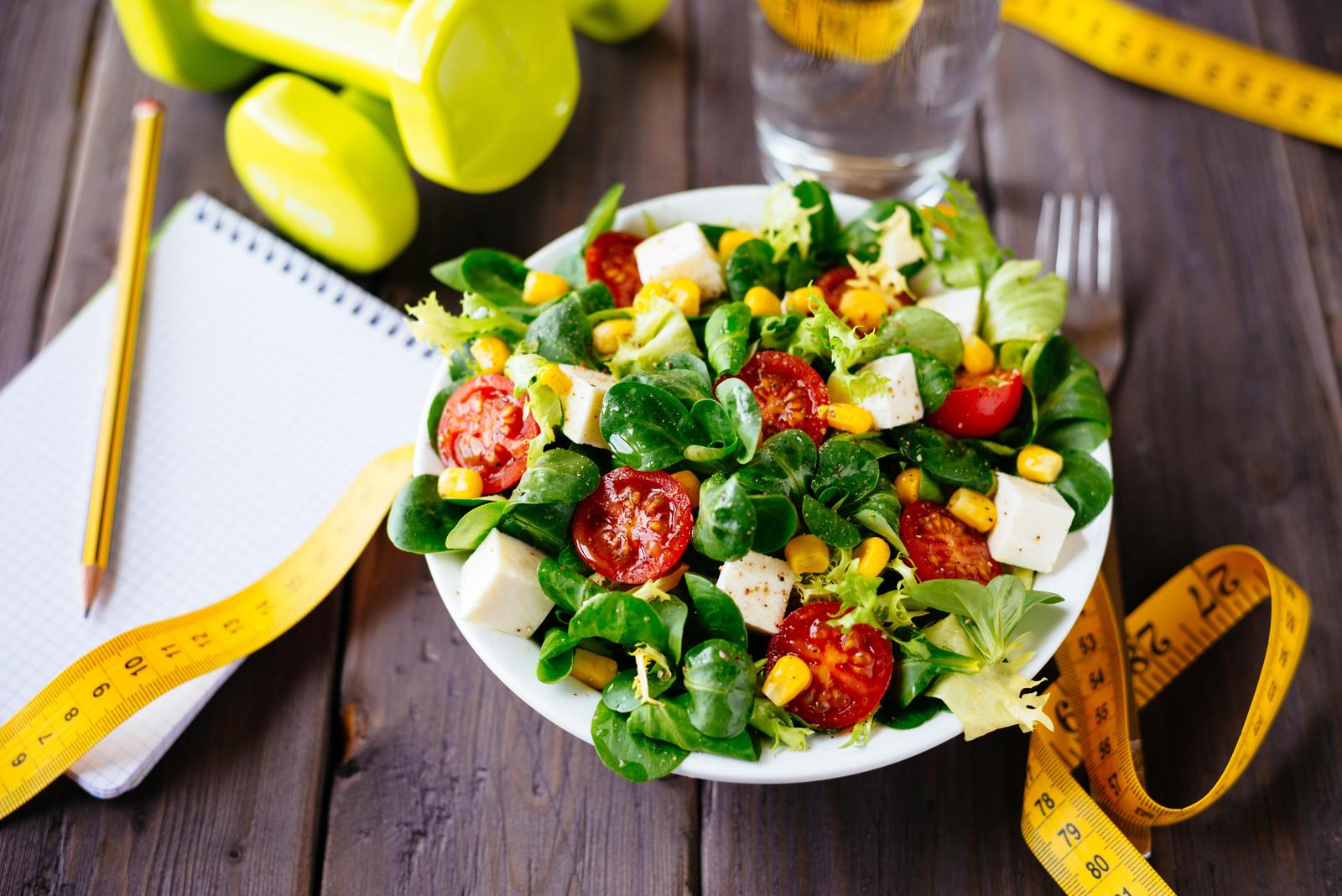 Fresh Salad & Fitness Goals Wall Art