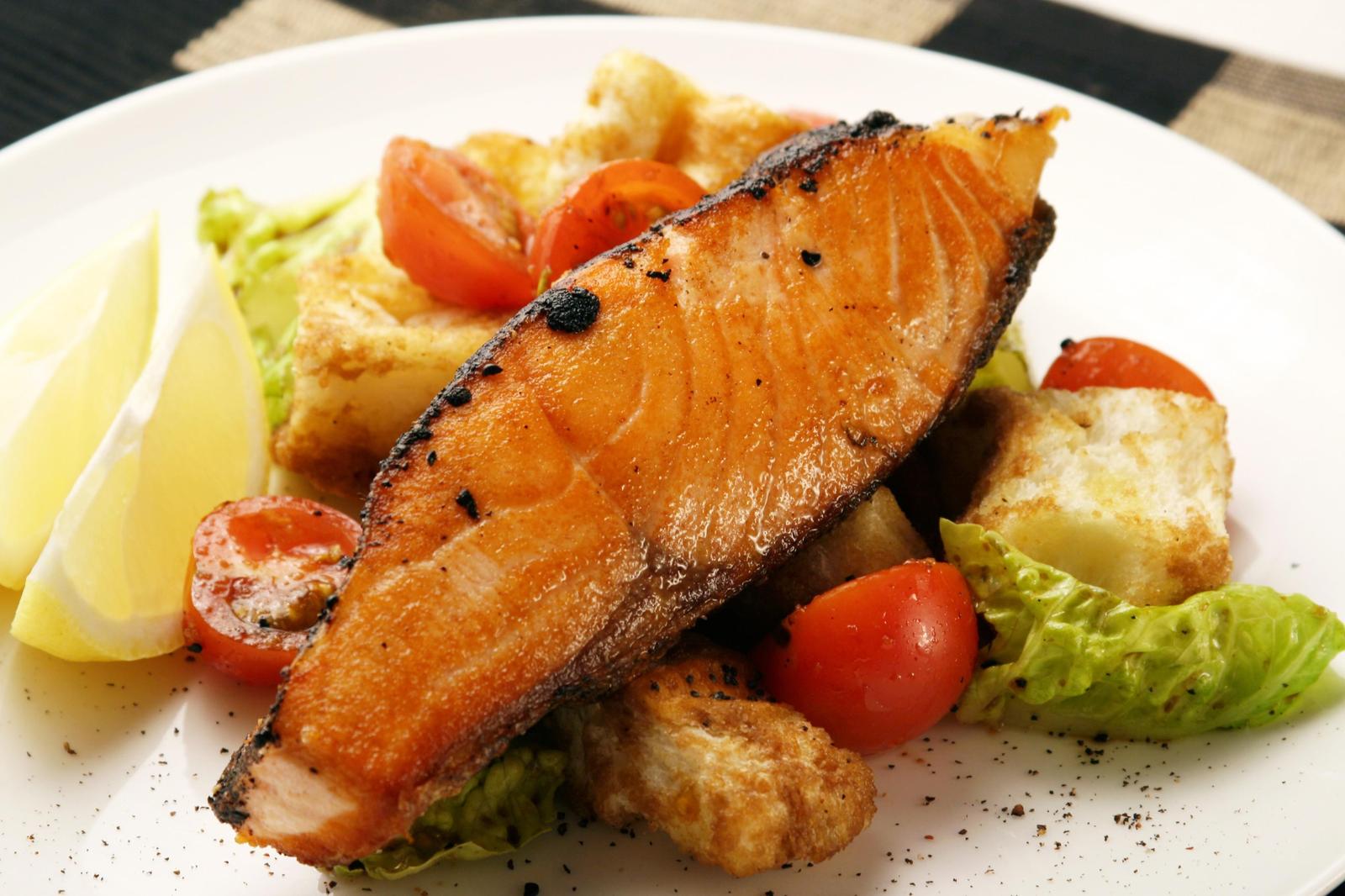 Gourmet Salmon & Citrus Delight Wall Art