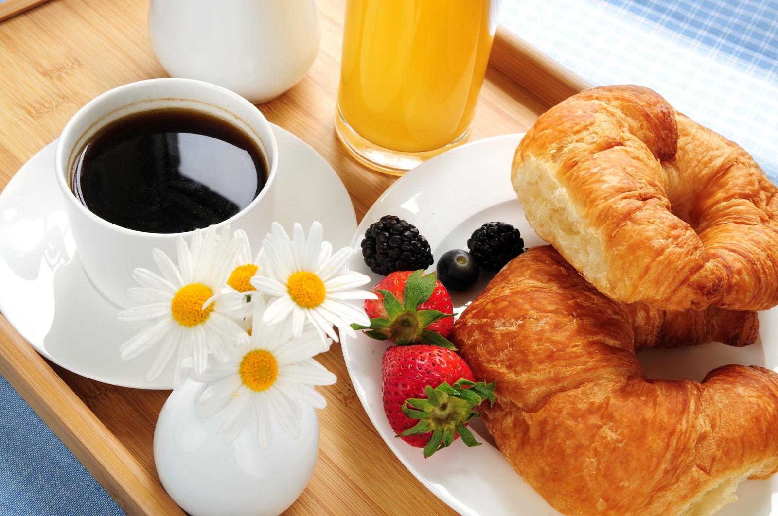 Morning Delight Croissant & Coffee Wall Art