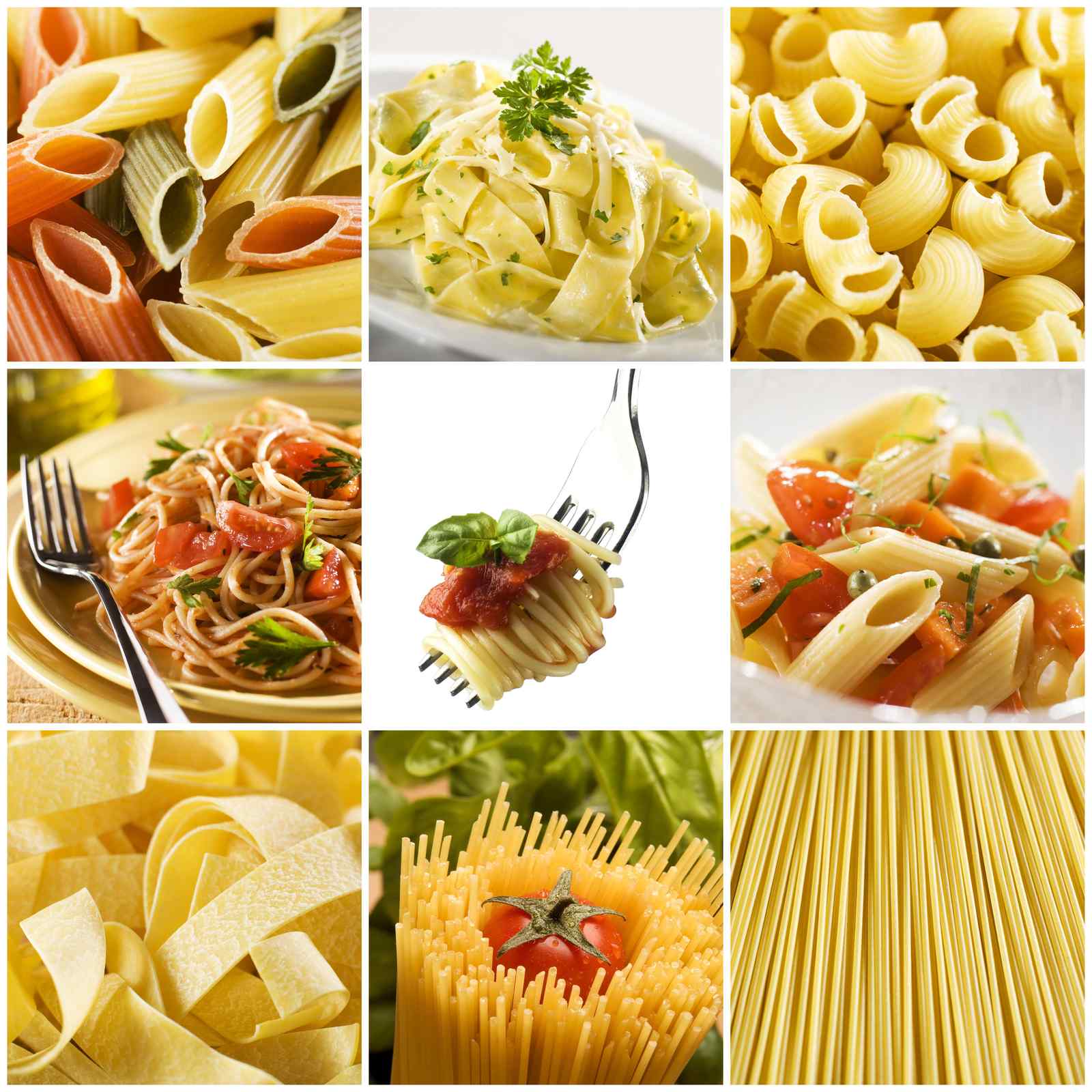 Gourmet Pasta Collage Wall Art